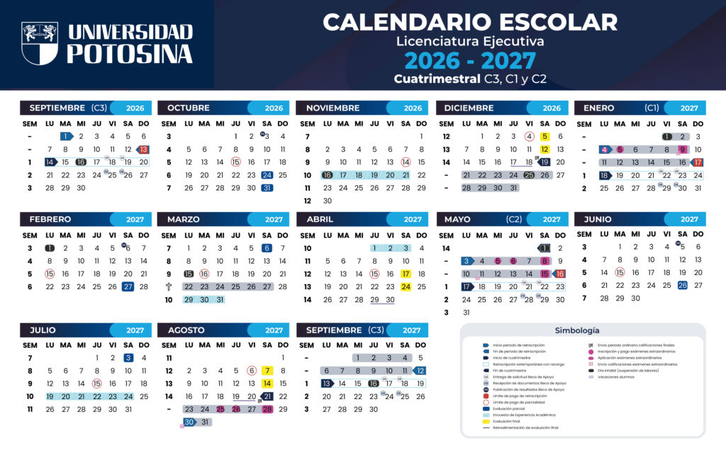 Calendario Licenciaturas Ejecutivas